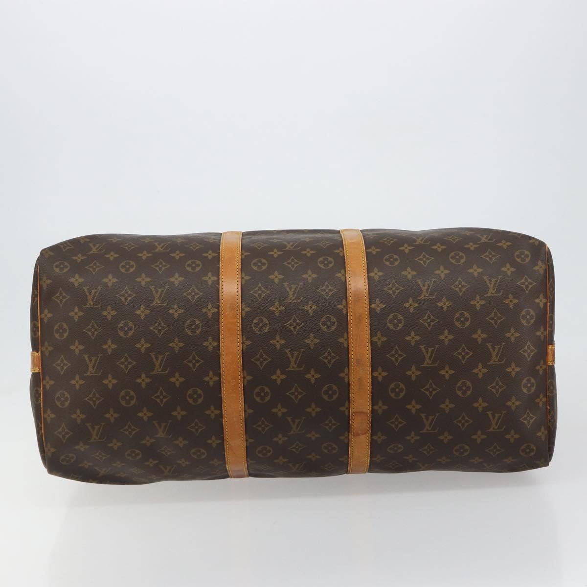 LOUIS VUITTON Monogram Keepall Bandouliere 60 Boston Bag M41412 LV Auth 105725