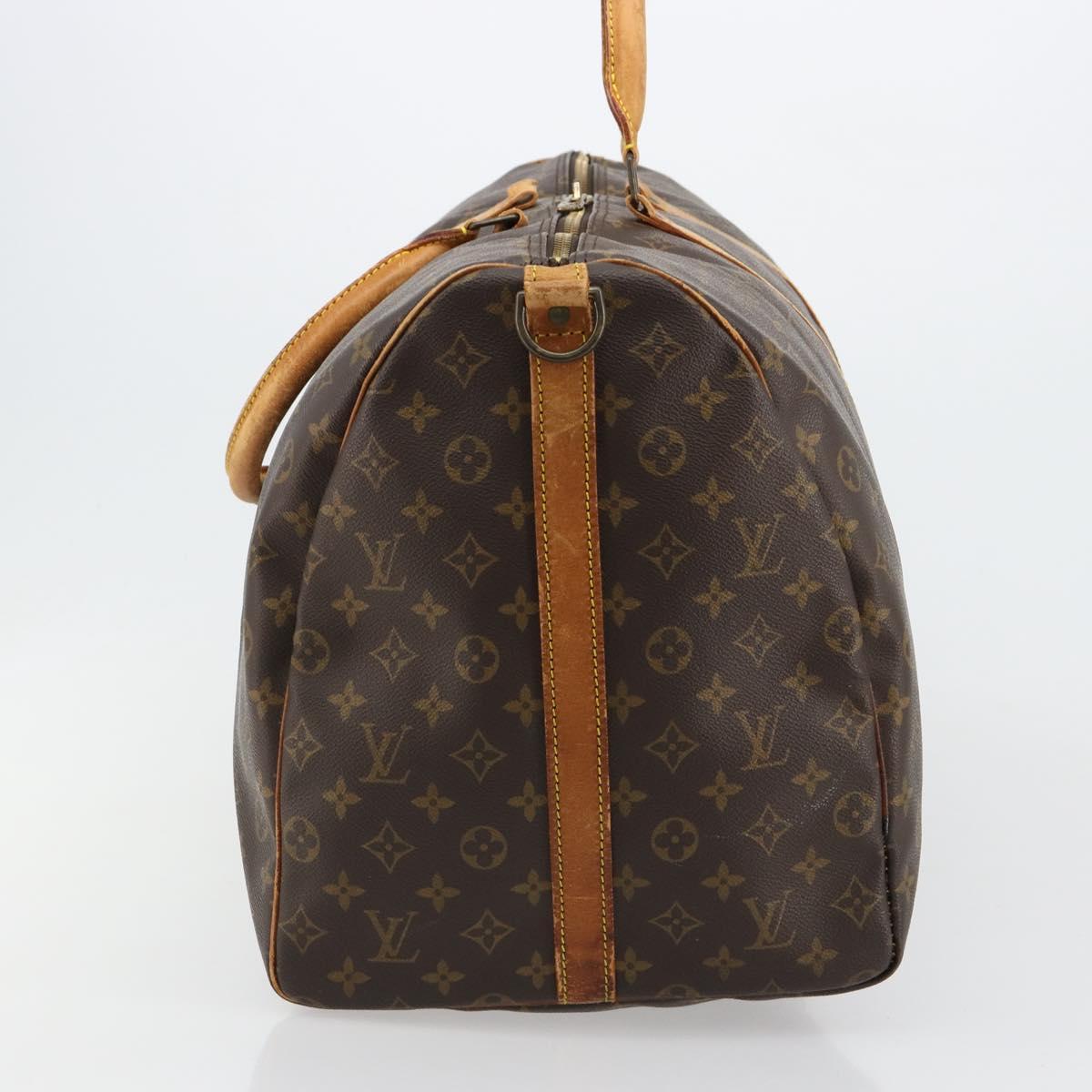 LOUIS VUITTON Monogram Keepall Bandouliere 60 Boston Bag M41412 LV Auth 105725