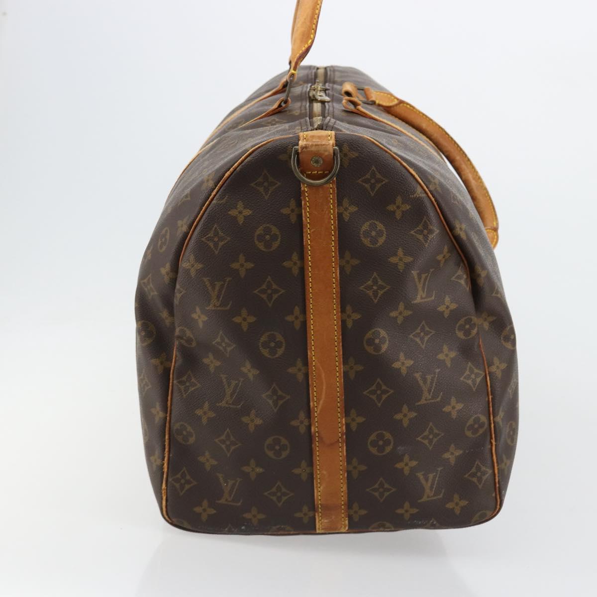 LOUIS VUITTON Monogram Keepall Bandouliere 60 Boston Bag M41412 LV Auth 105725