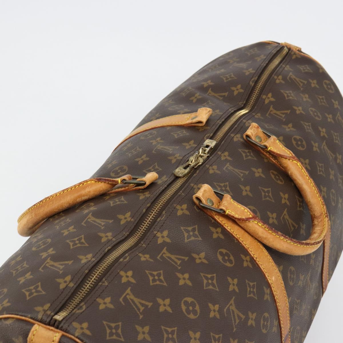 LOUIS VUITTON Monogram Keepall Bandouliere 60 Boston Bag M41412 LV Auth 105725