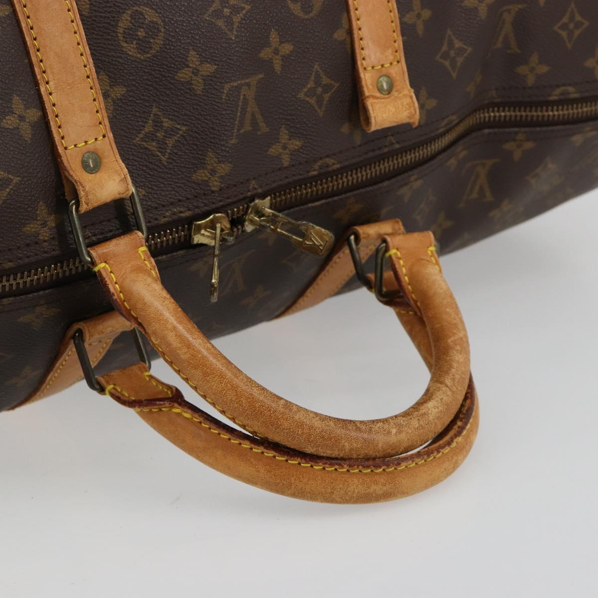 LOUIS VUITTON Monogram Keepall Bandouliere 60 Boston Bag M41412 LV Auth 105725