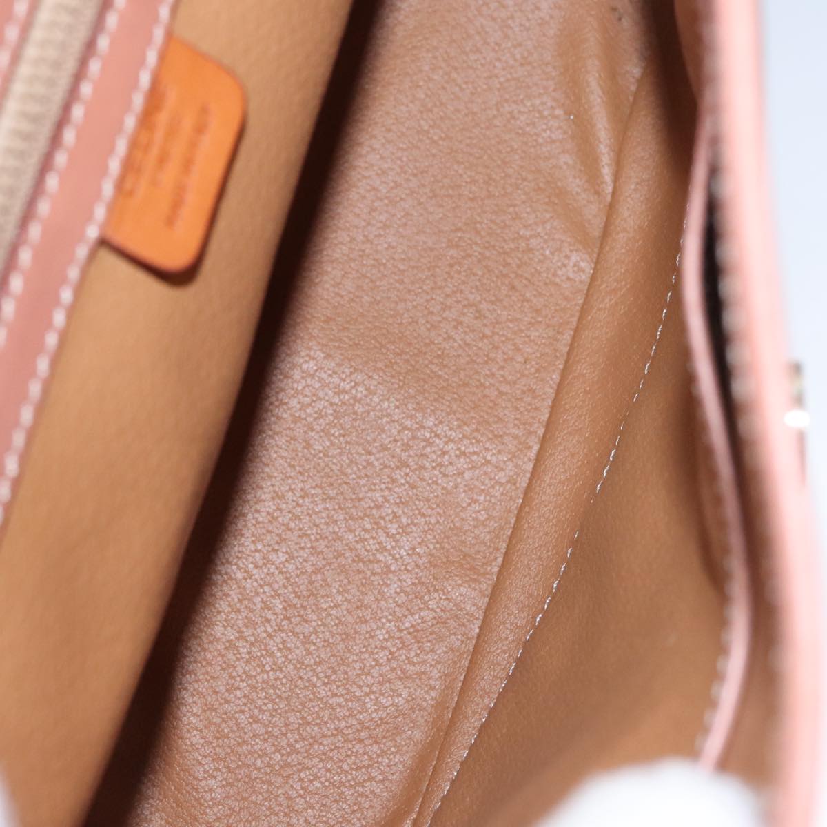 CELINE Macadam Canvas Hand Bag PVC Leather 2way Brown Auth 105732