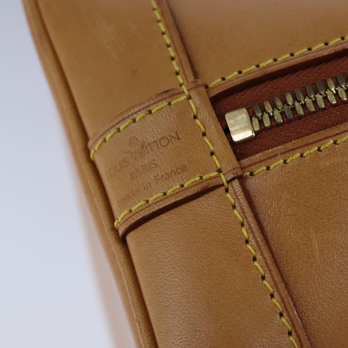 LOUIS VUITTON Nomad leather Alma Hand Bag Brown M85394 LV Auth 105829V