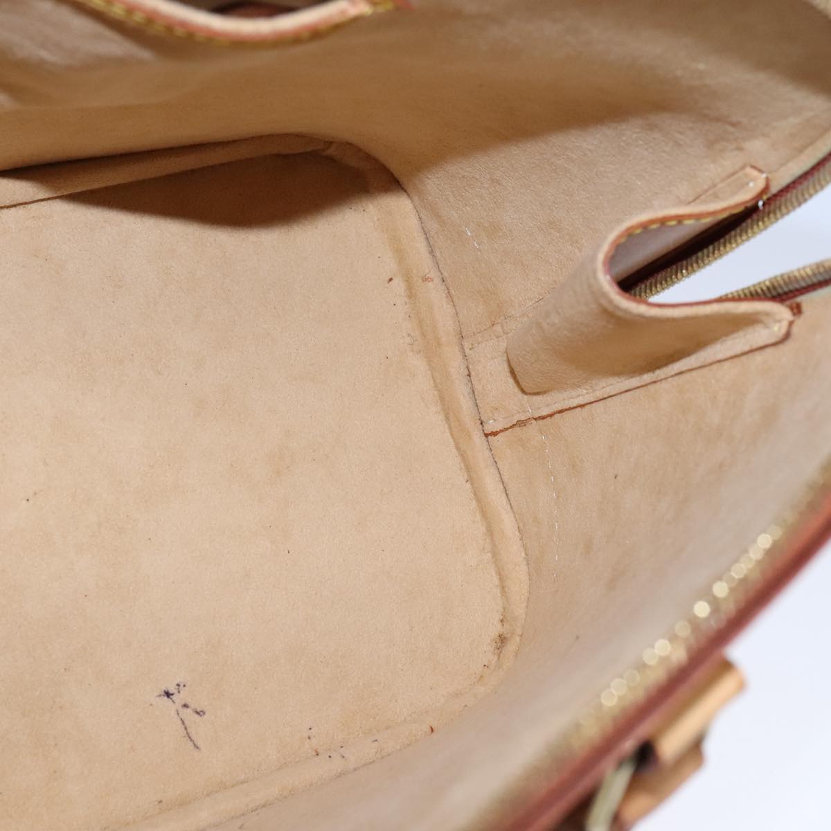 LOUIS VUITTON Nomad leather Alma Hand Bag Brown M85394 LV Auth 105829V