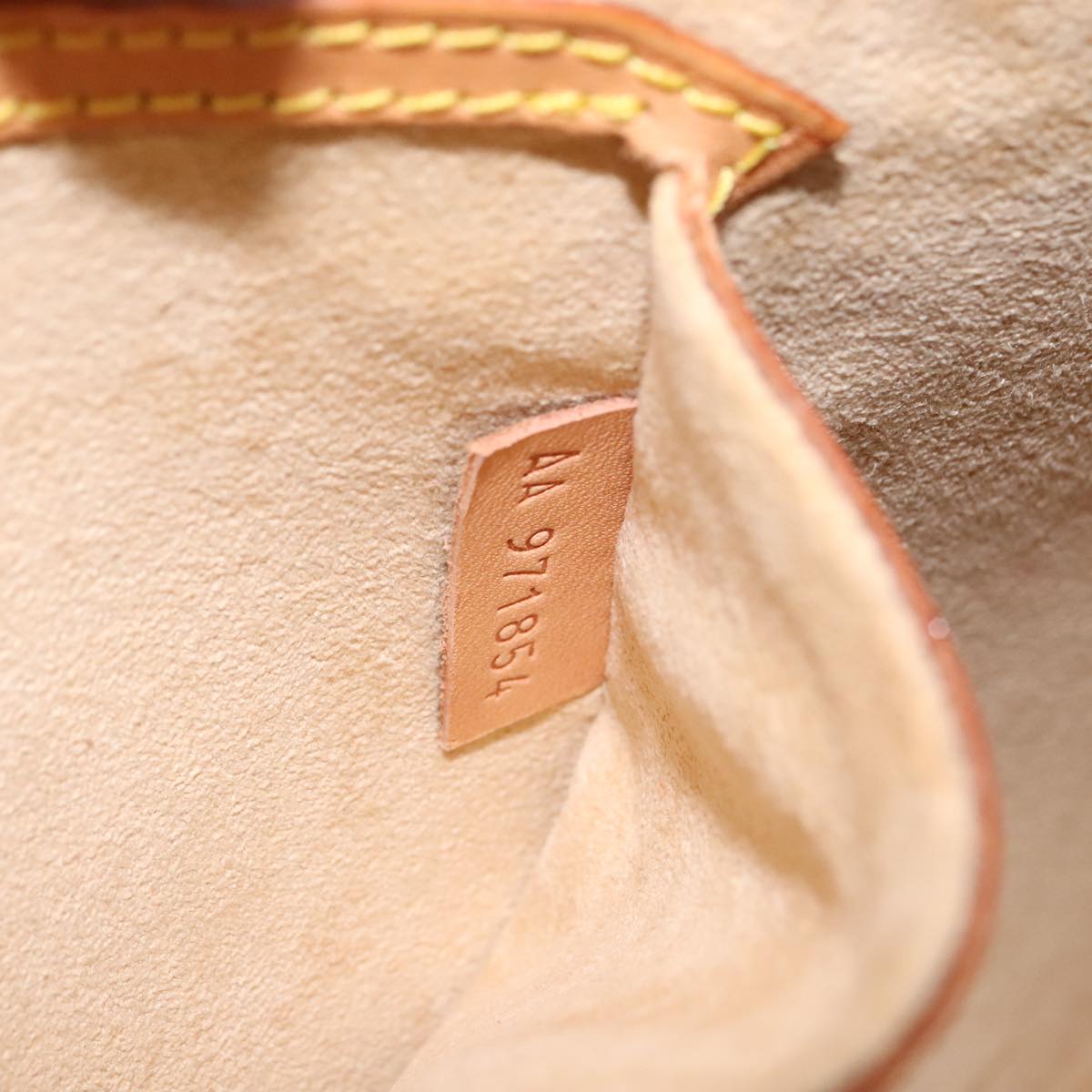 LOUIS VUITTON Nomad leather Alma Hand Bag Brown M85394 LV Auth 105829V