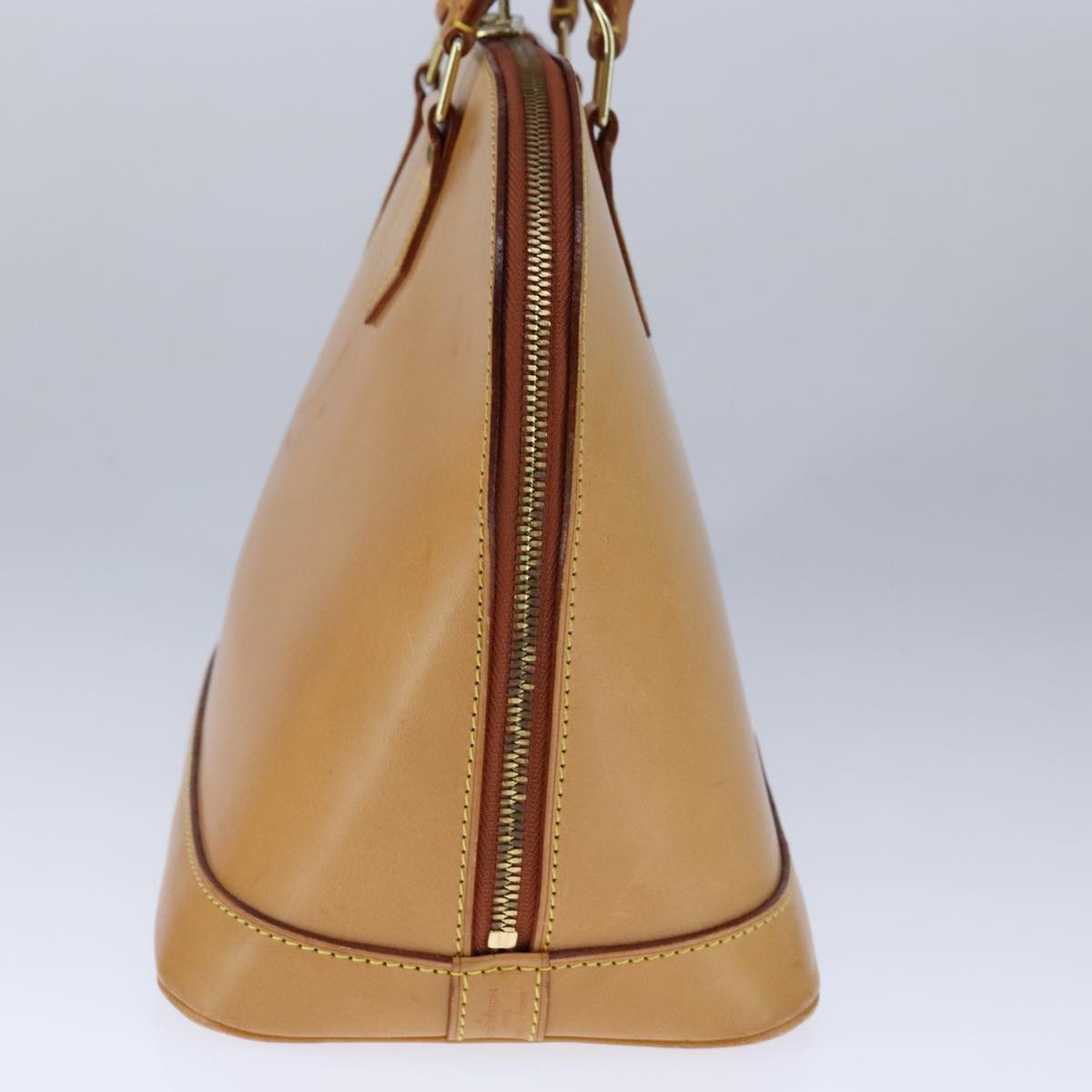 LOUIS VUITTON Nomad leather Alma Hand Bag Brown M85394 LV Auth 105829V
