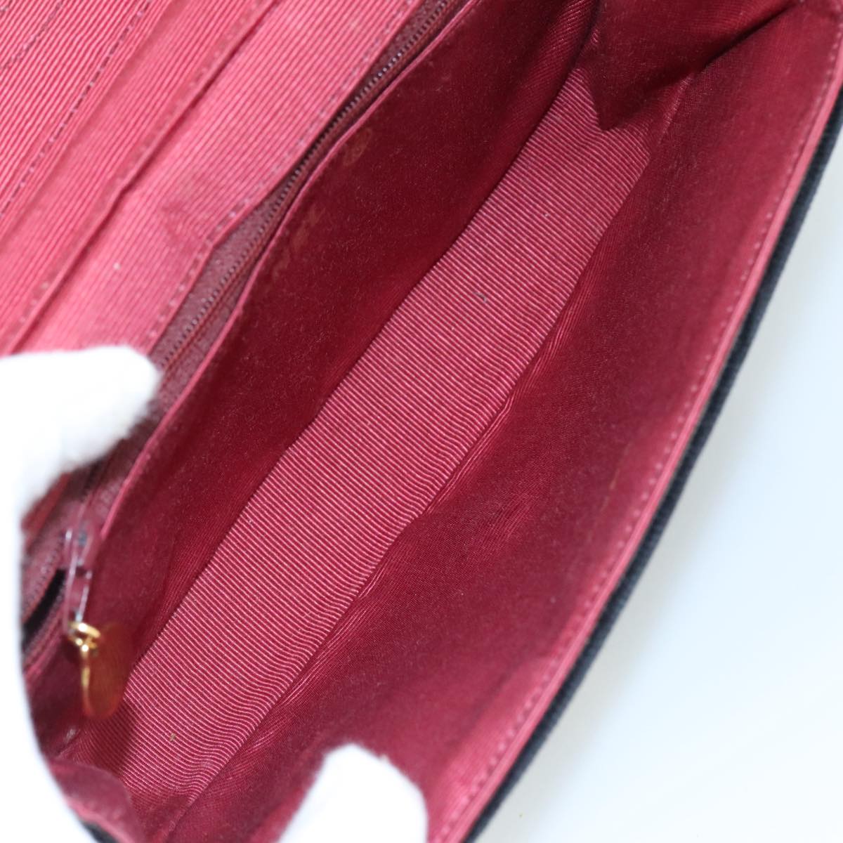 CHANEL Chain Shoulder Bag Suede Black CC Auth 105831