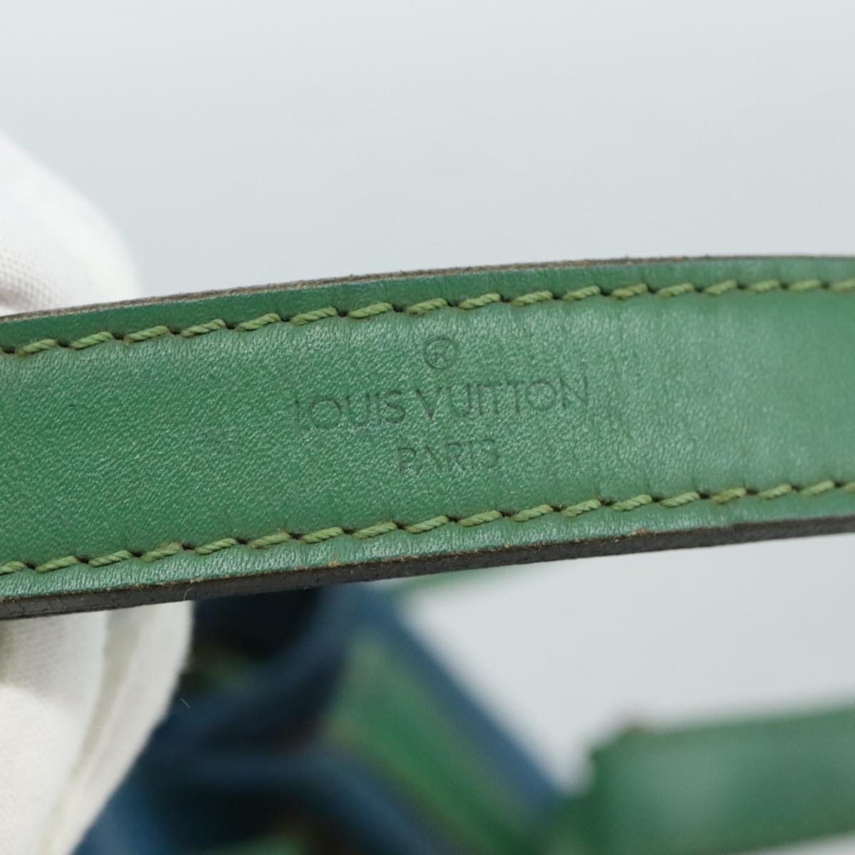 LOUIS VUITTON Epi Noe Shoulder Bag Bicolor Green Blue M44044 LV Auth 105832