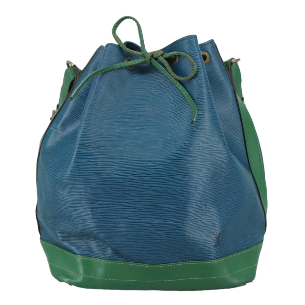LOUIS VUITTON Epi Noe Shoulder Bag Bicolor Green Blue M44044 LV Auth 105832