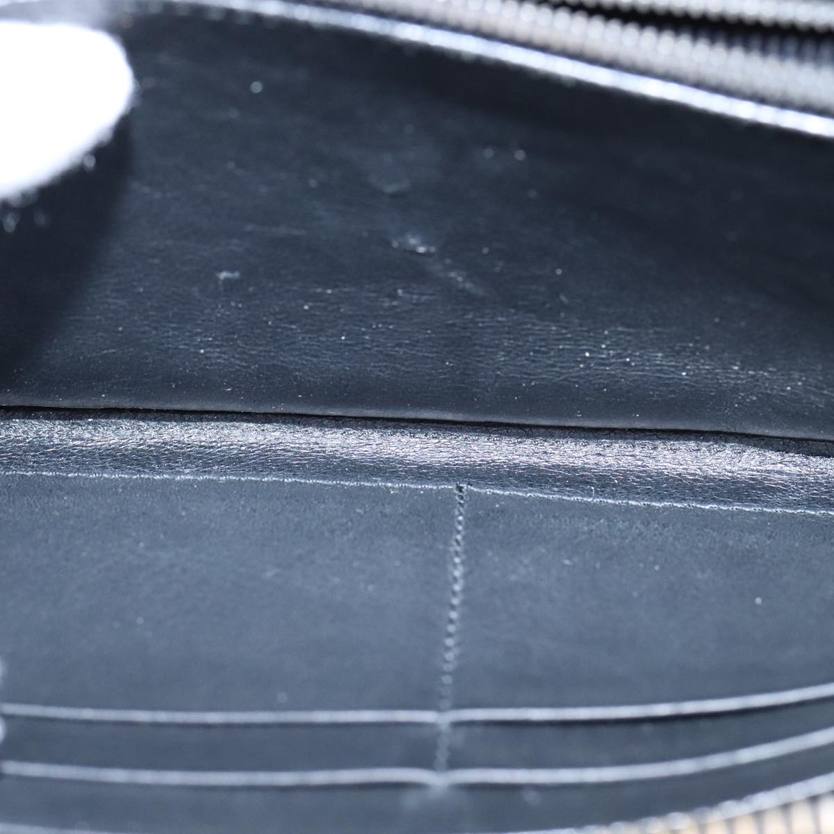 BOTTEGA VENETA INTRECCIATO Long Wallet Leather Black Auth 105910