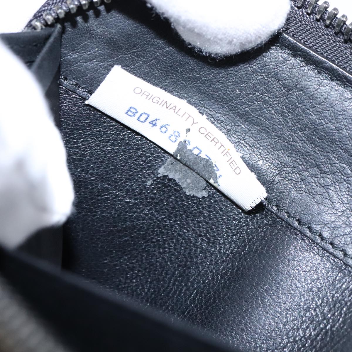 BOTTEGA VENETA INTRECCIATO Long Wallet Leather Black Auth 105910