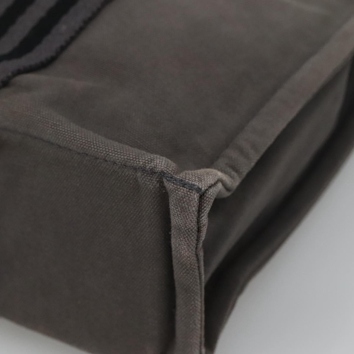 HERMES Fourre Tout PM Tote Bag Canvas Gray Auth 105922
