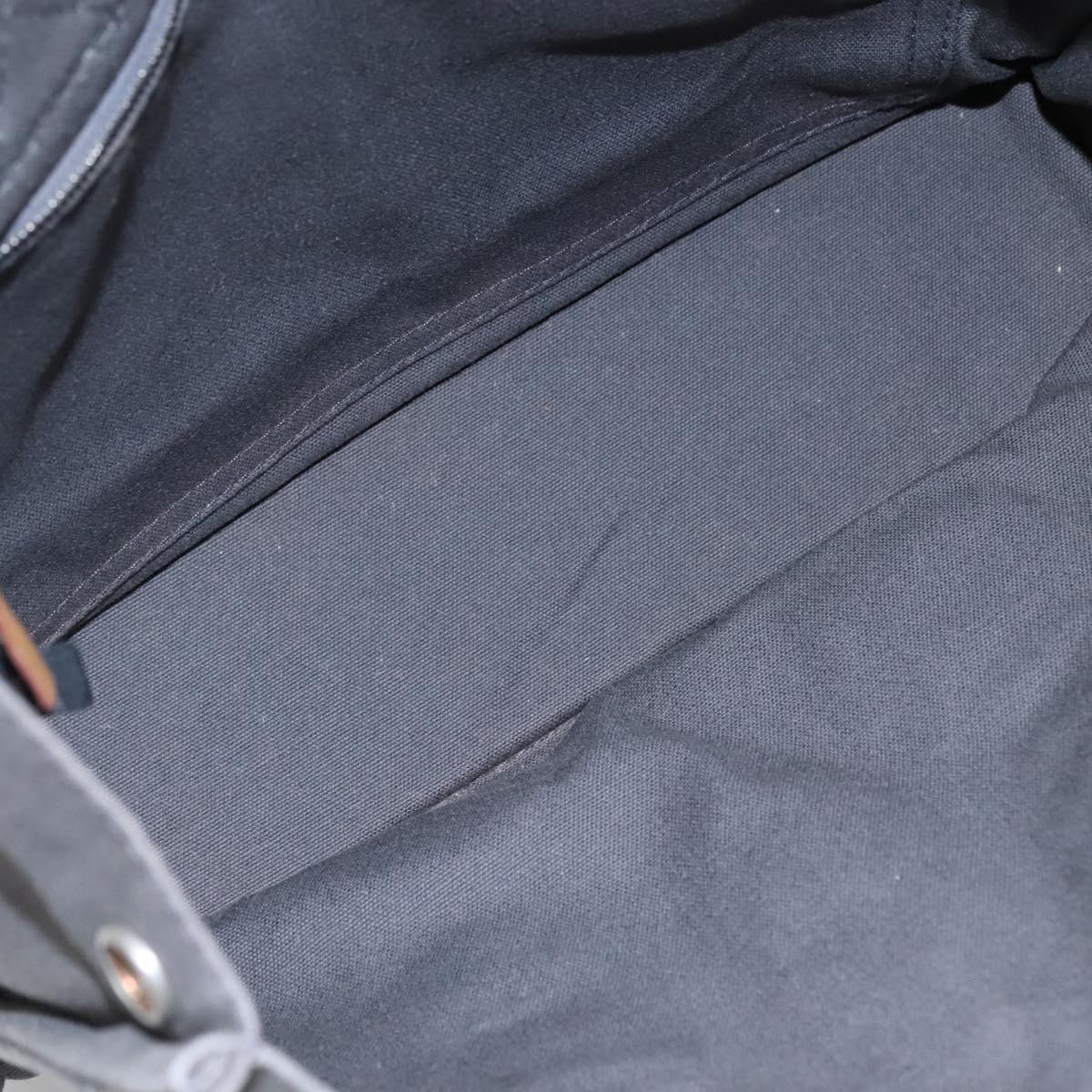 HERMES Fourre Tout PM Tote Bag Canvas Gray Auth 105922