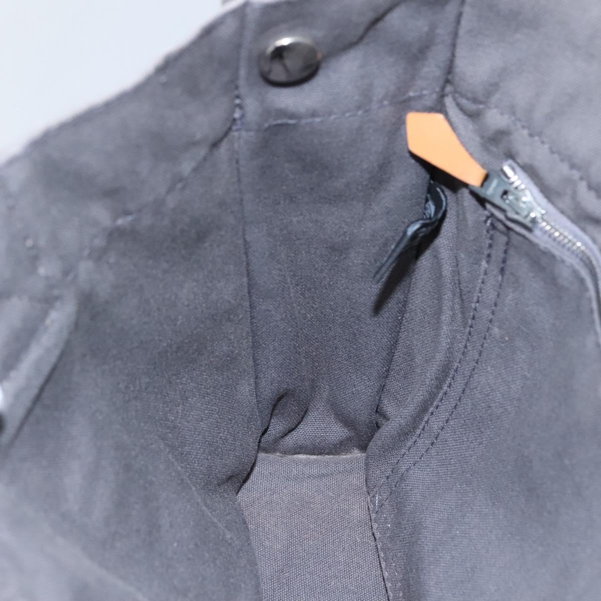 HERMES Fourre Tout PM Tote Bag Canvas Gray Auth 105922