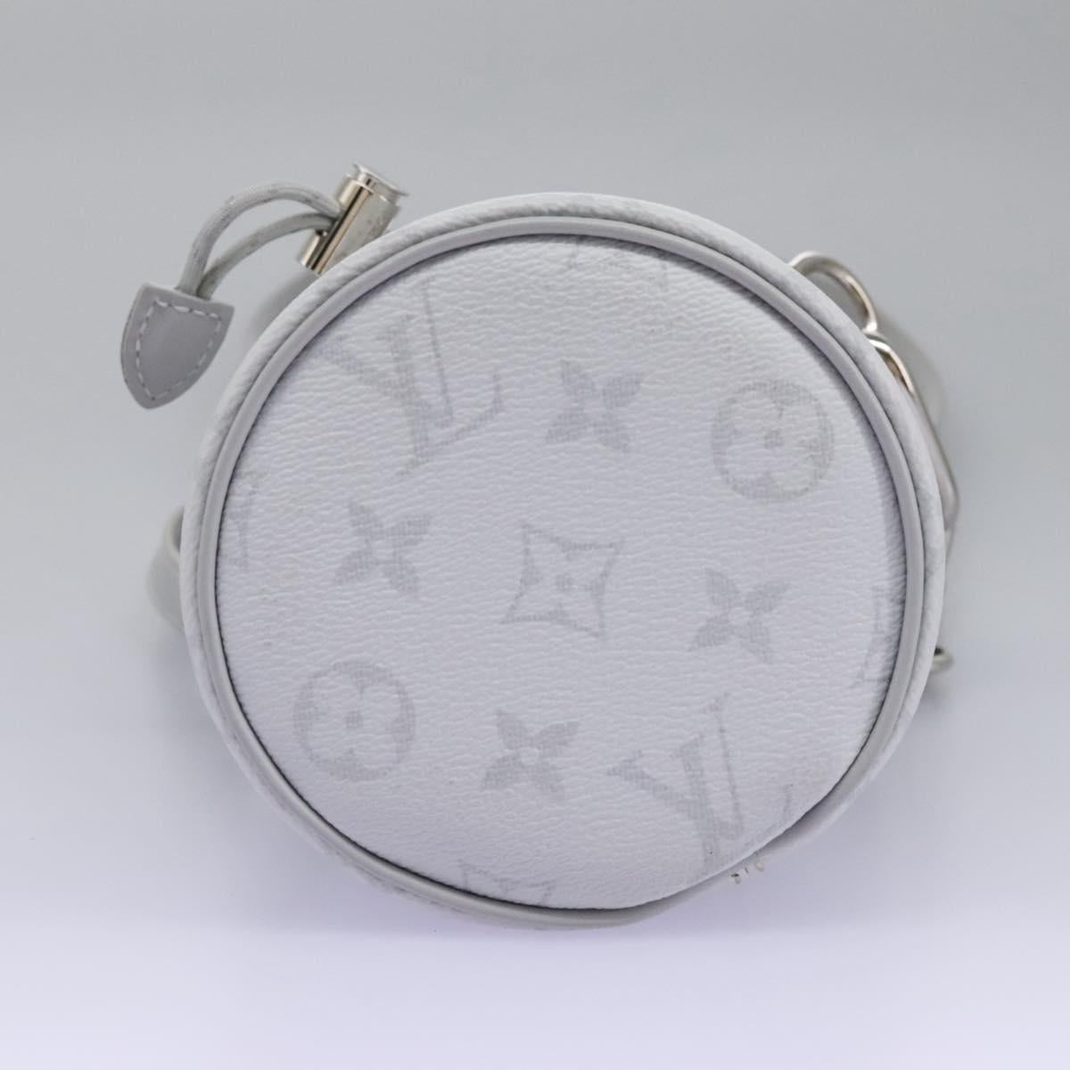 LOUIS VUITTON Monogram White Chalk Nanobag Shoulder Bag Gray M44631 Auth 105949SAM