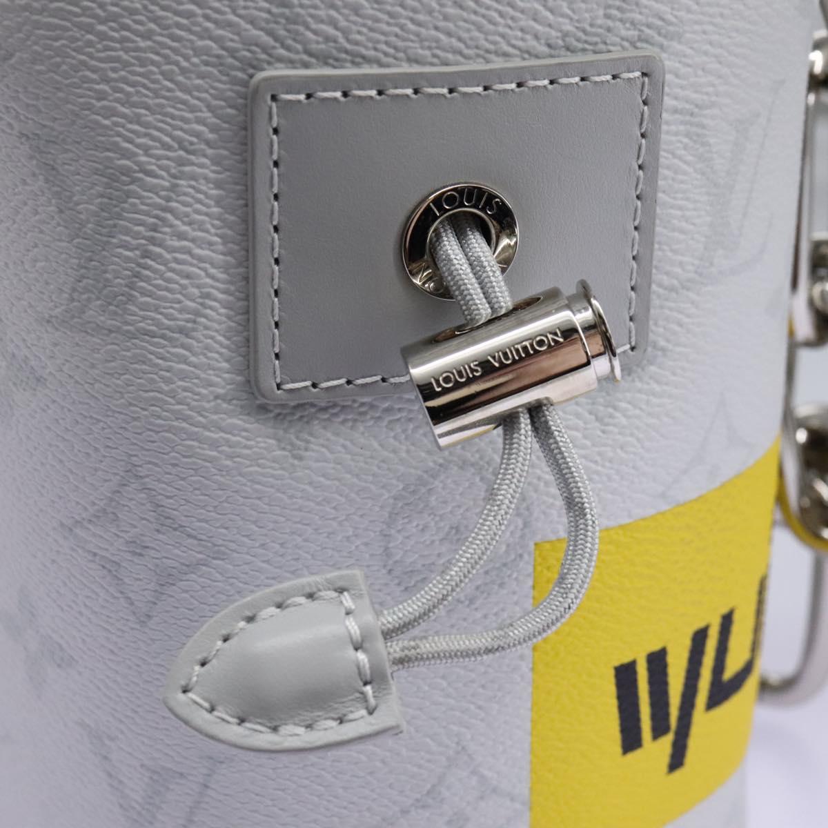 LOUIS VUITTON Monogram White Chalk Nanobag Shoulder Bag Gray M44631 Auth 105949SAM
