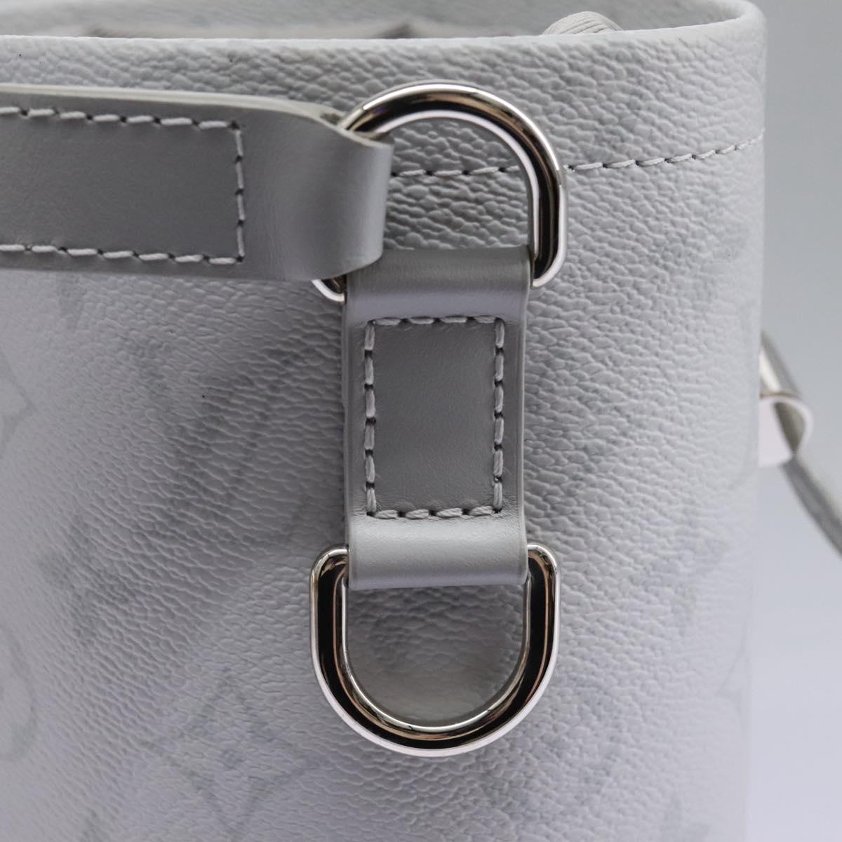 LOUIS VUITTON Monogram White Chalk Nanobag Shoulder Bag Gray M44631 Auth 105949SAM