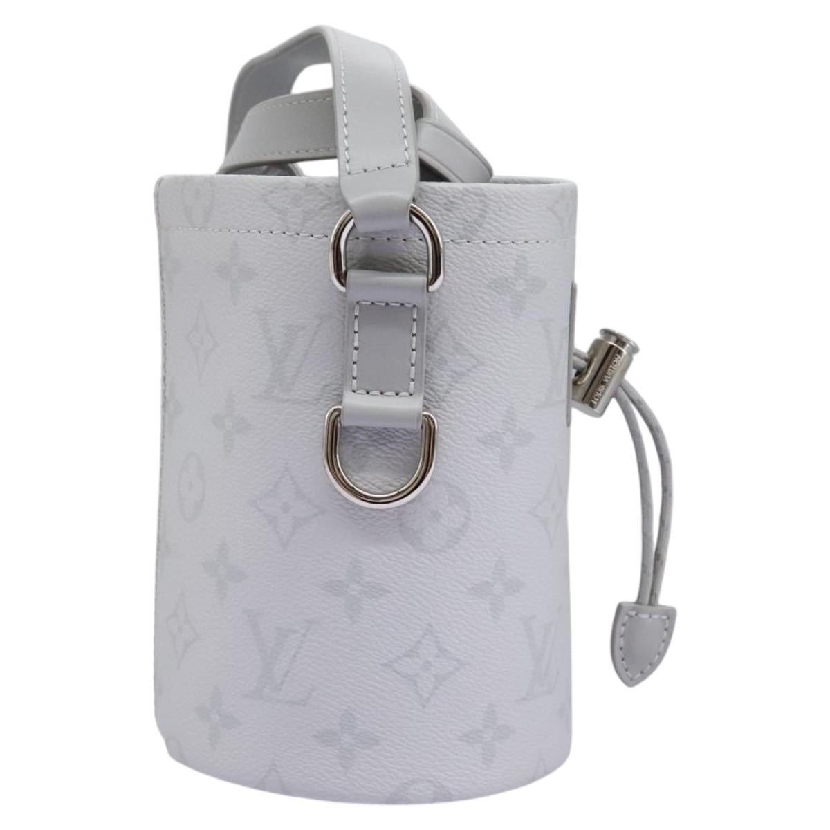 LOUIS VUITTON Monogram White Chalk Nanobag Shoulder Bag Gray M44631 Auth 105949SAM