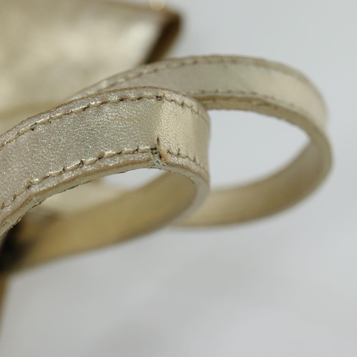 TIFFANY&Co. Reversible Tote Bag Leather Suede Gold Tone Auth 105966