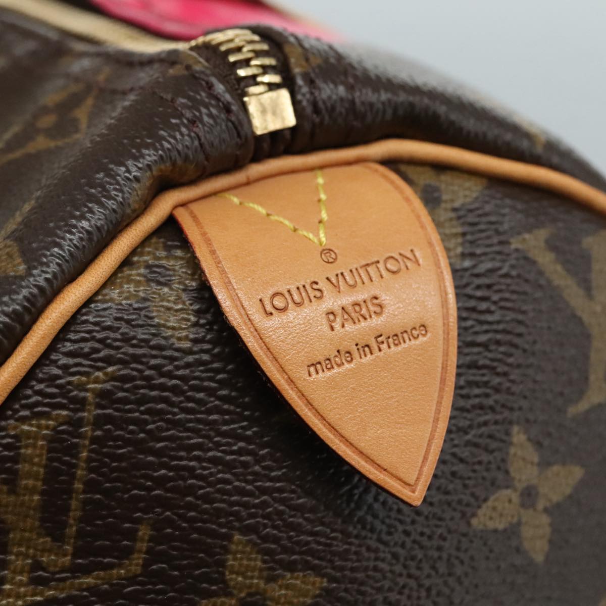 LOUIS VUITTON Monogram V Line Speedy 30 Hand Bag M41533 LV Auth 105968A
