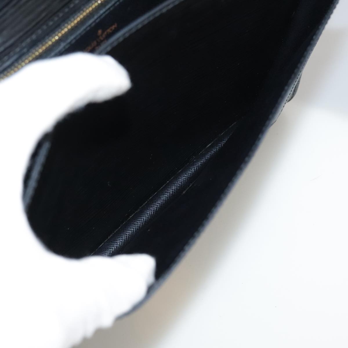 LOUIS VUITTON Epi Monceau 28 Hand Bag Black M52122 LV Auth 106088