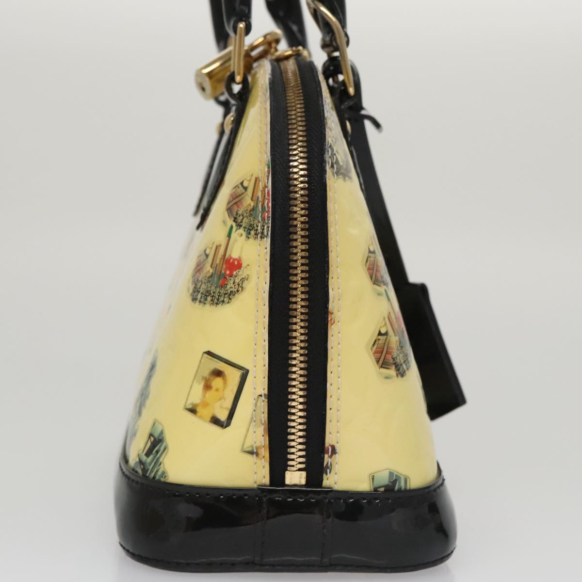LOUIS VUITTON Vernis Nicolas Ghesquire Alma BB Hand Bag 2way M50419 Auth 106134