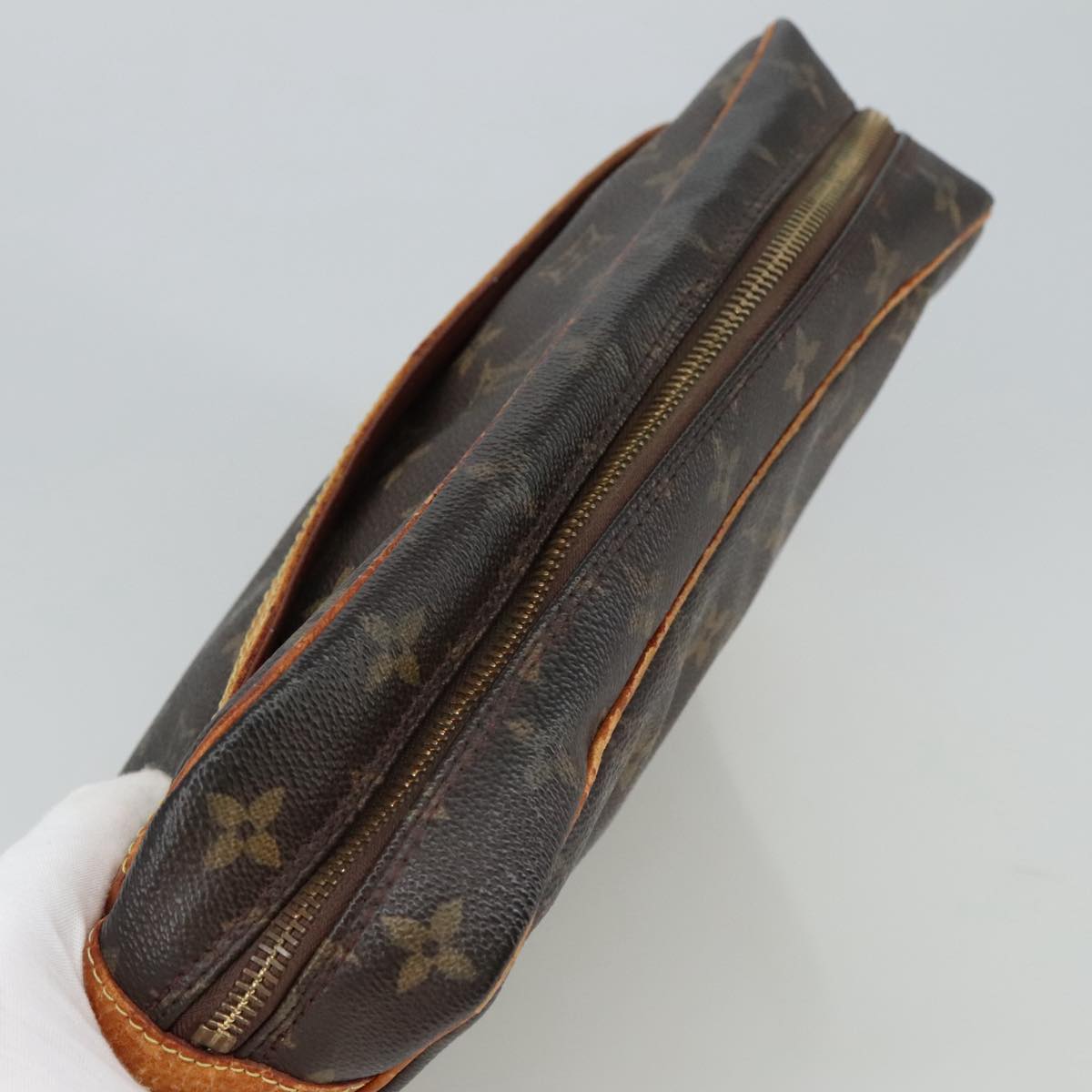 LOUIS VUITTON Monogram Compiegne 28 Clutch Bag M51845 LV Auth 106140