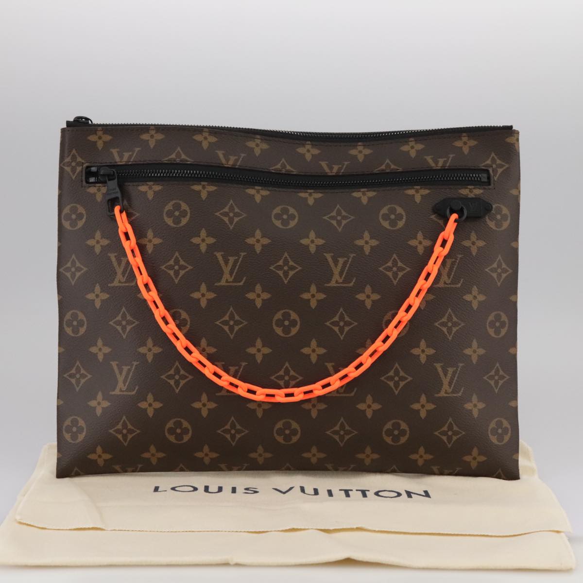 LOUIS VUITTON Monogram Solar Powered Ray Pochette A4 Bag M44484 LV Auth 106264A