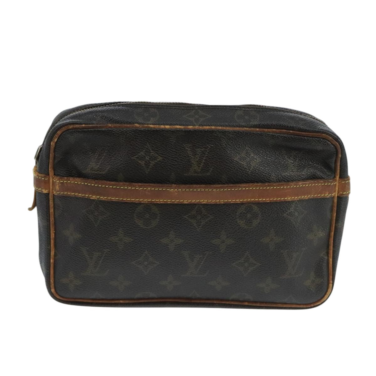 LOUIS VUITTON Monogram Compiegne 23 Clutch Bag M51847 LV Auth 106268