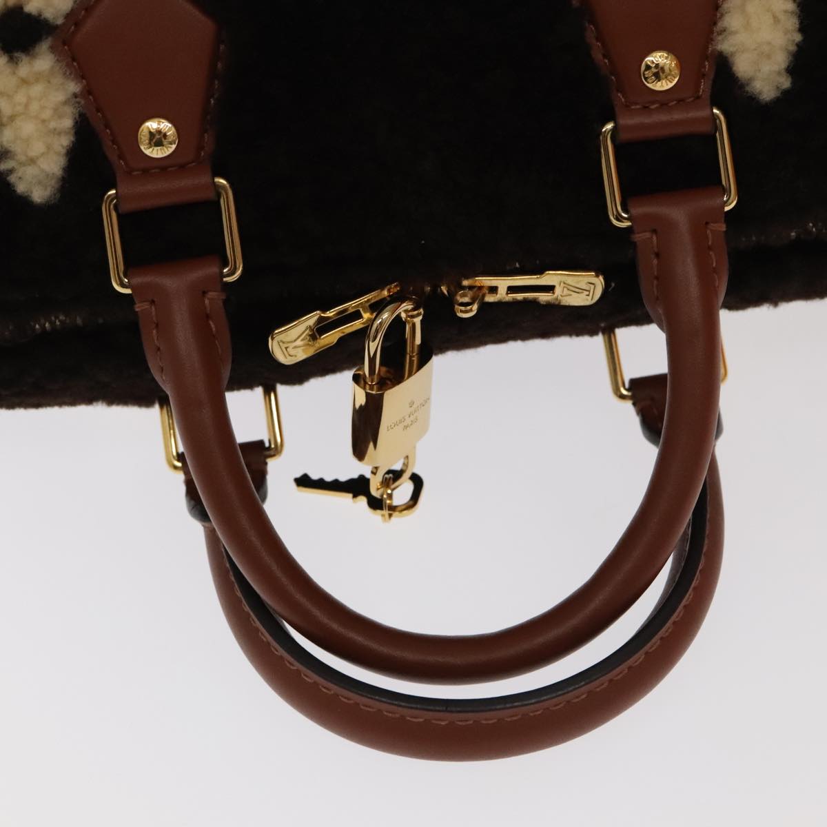 LOUIS VUITTON Monogram Teddy Speedy Bandouliere 25 Bag 2way M55422 Auth 106300SM
