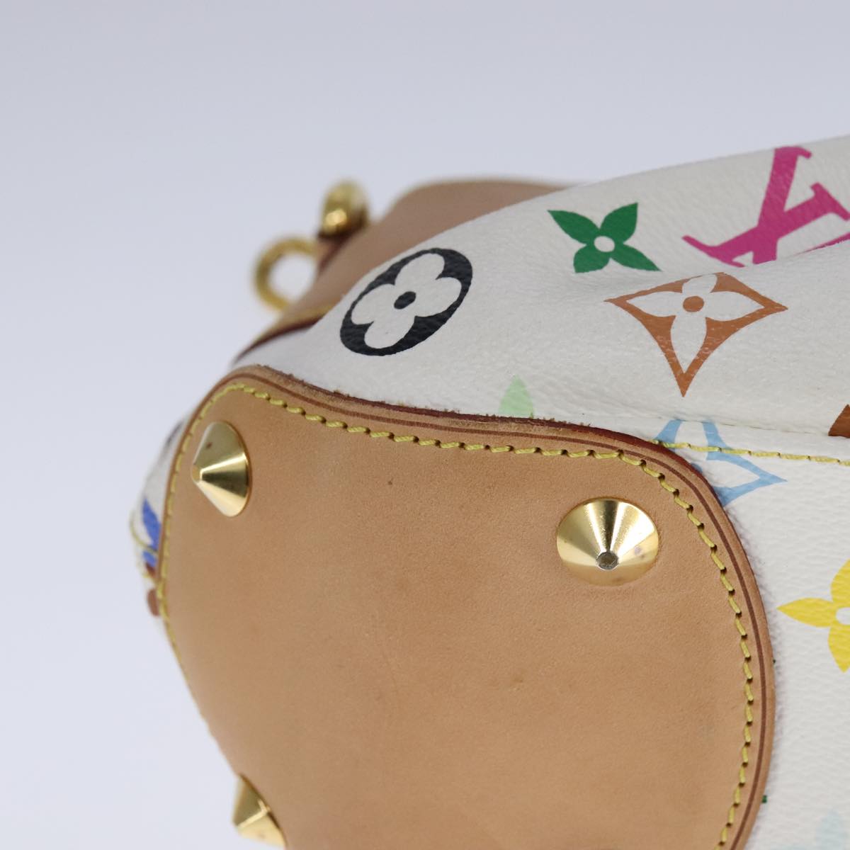 LOUIS VUITTON Monogram Multicolor Judy PM Shoulder Bag White M40257 Auth 106321AV