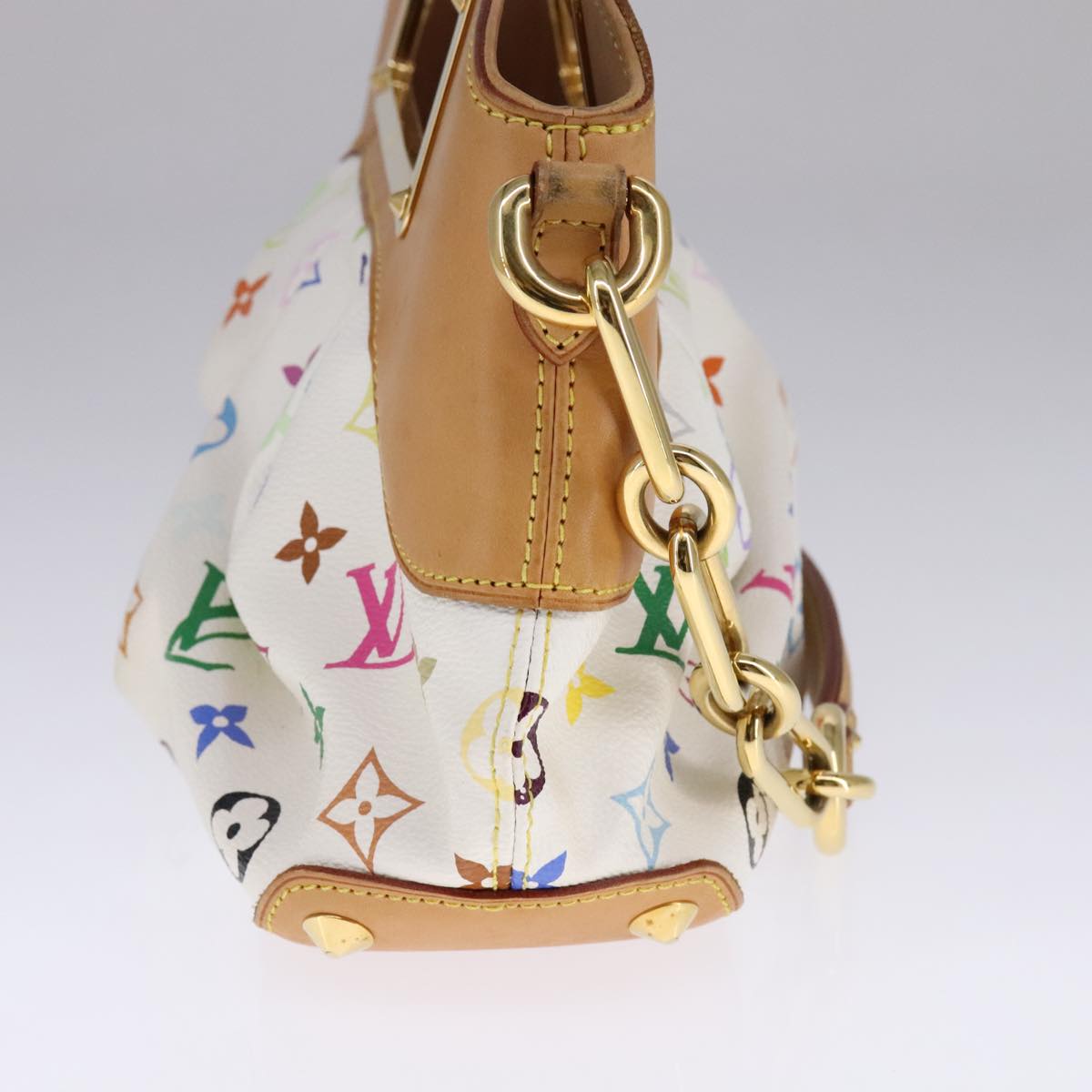 LOUIS VUITTON Monogram Multicolor Judy PM Shoulder Bag White M40257 Auth 106321AV