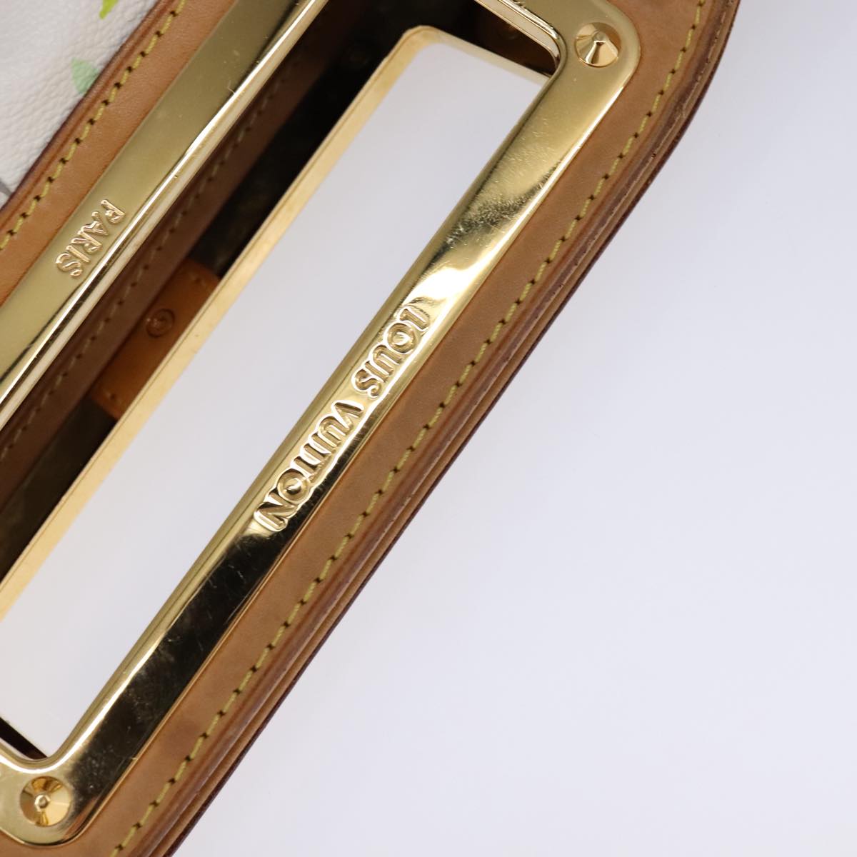 LOUIS VUITTON Monogram Multicolor Judy PM Shoulder Bag White M40257 Auth 106321AV