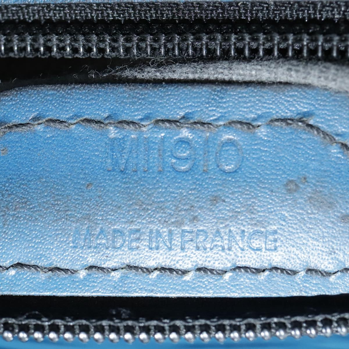 LOUIS VUITTON Epi Sac Plat Hand Bag Blue M52075 LV Auth 106541