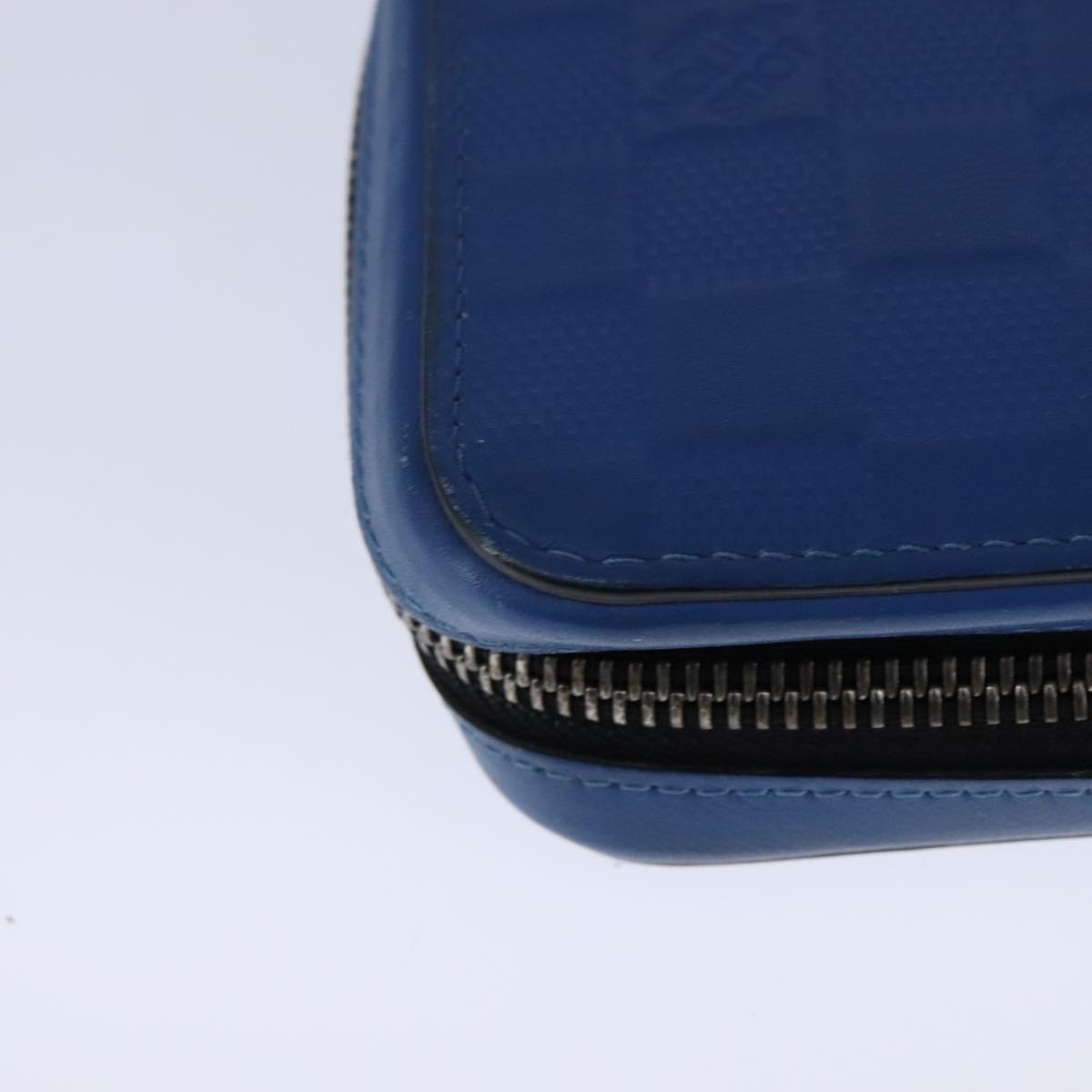 LOUIS VUITTON Damier Infini Organizer Atholl Bag Blue Neptune N41396 Auth 106584