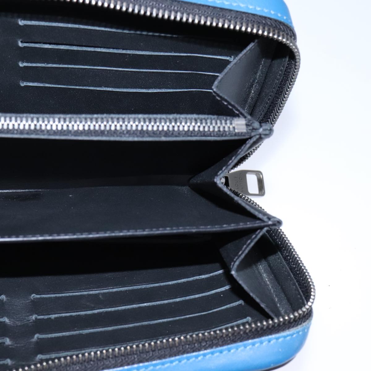 LOUIS VUITTON Damier Infini Organizer Atholl Bag Blue Neptune N41396 Auth 106584