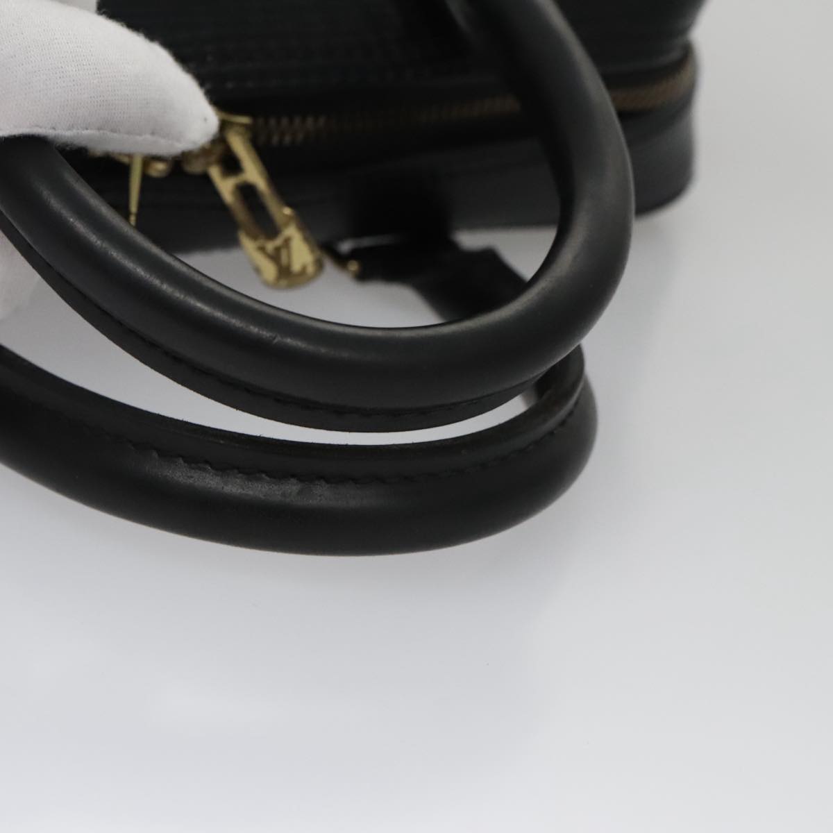 LOUIS VUITTON Epi Hand Bag SPO Black LV Auth 106723SV