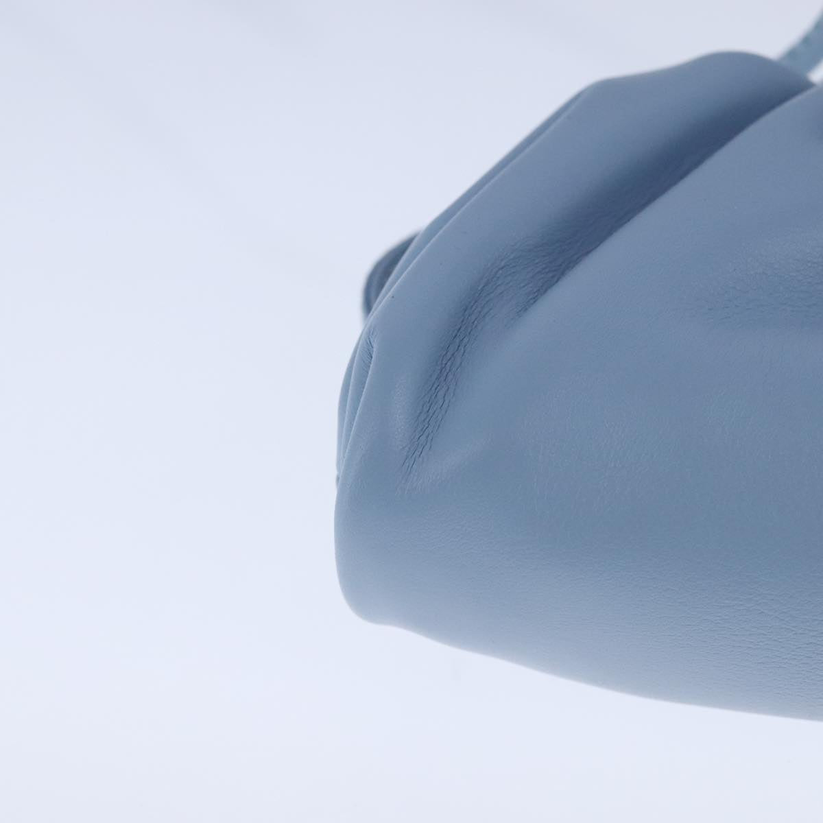 BOTTEGA VENETA The Pouch Leather Light Blue Auth 106740V