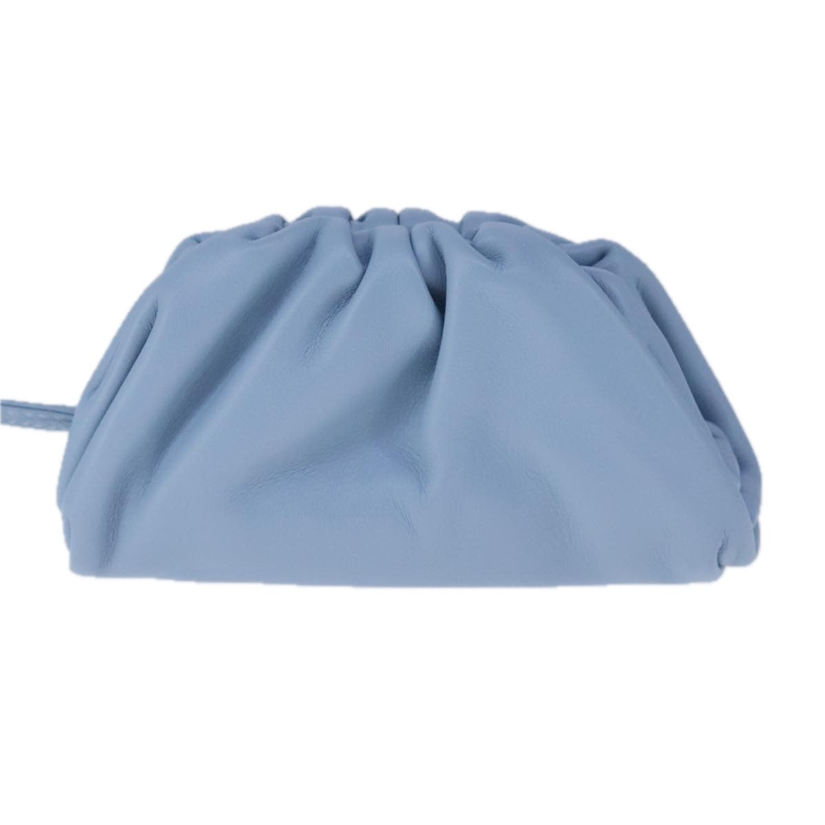 BOTTEGA VENETA The Pouch Leather Light Blue Auth 106740V