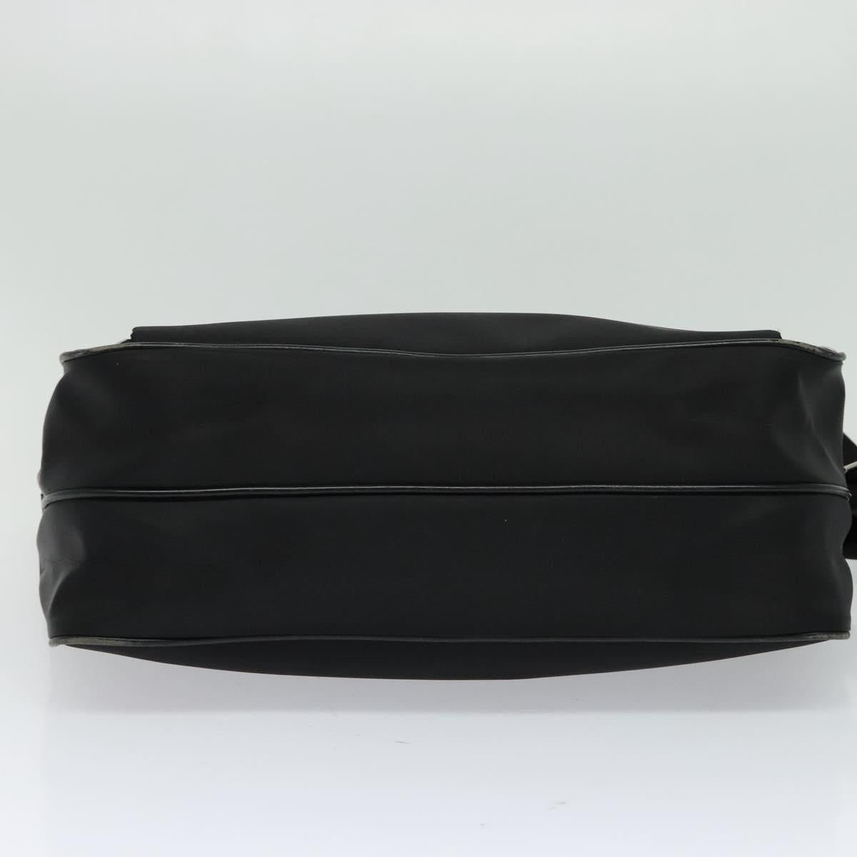 BURBERRY Black label Shoulder Bag Nylon Black Auth 106773