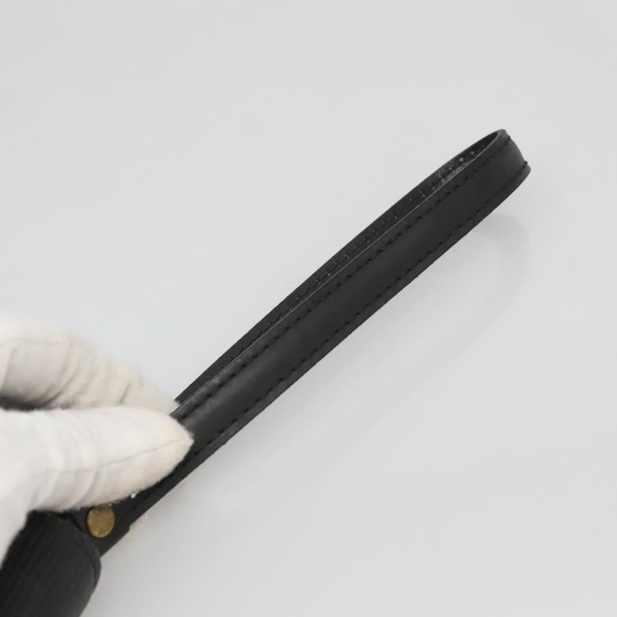 LOUIS VUITTON Epi Serie Dragonne Clutch Bag Black Noir M52612 LV Auth 106784