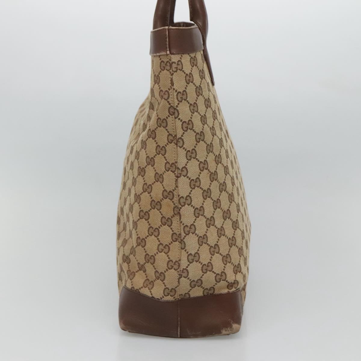 GUCCI GG Canvas Hand Bag Beige 002 1121 Auth 106789