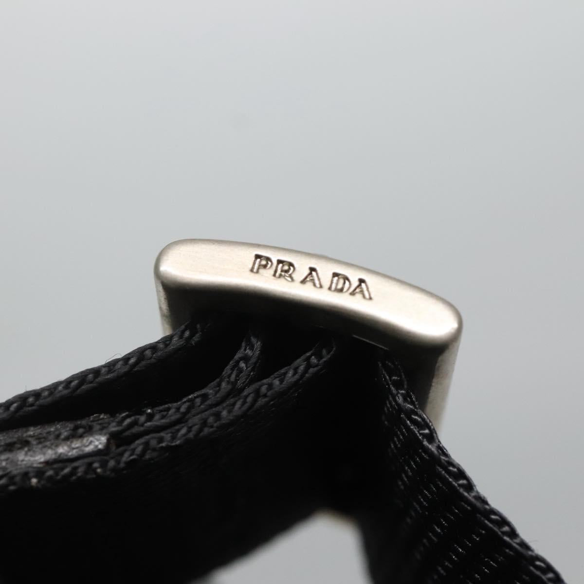 PRADA Shoulder Bag Nylon Black Auth 106791