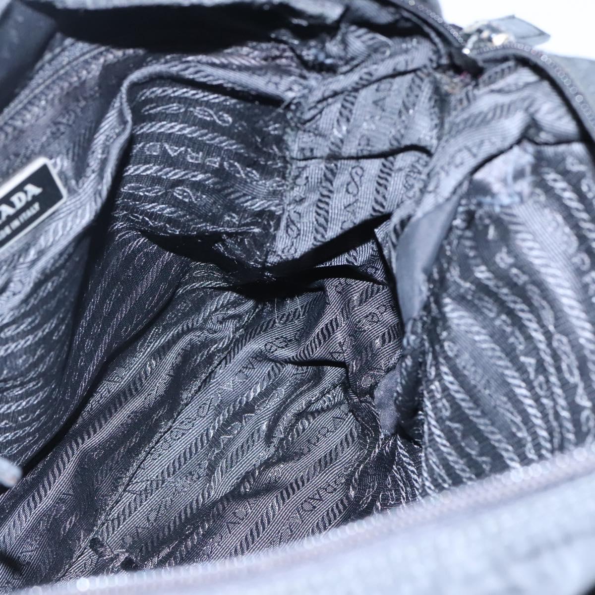 PRADA Shoulder Bag Nylon Black Auth 106791