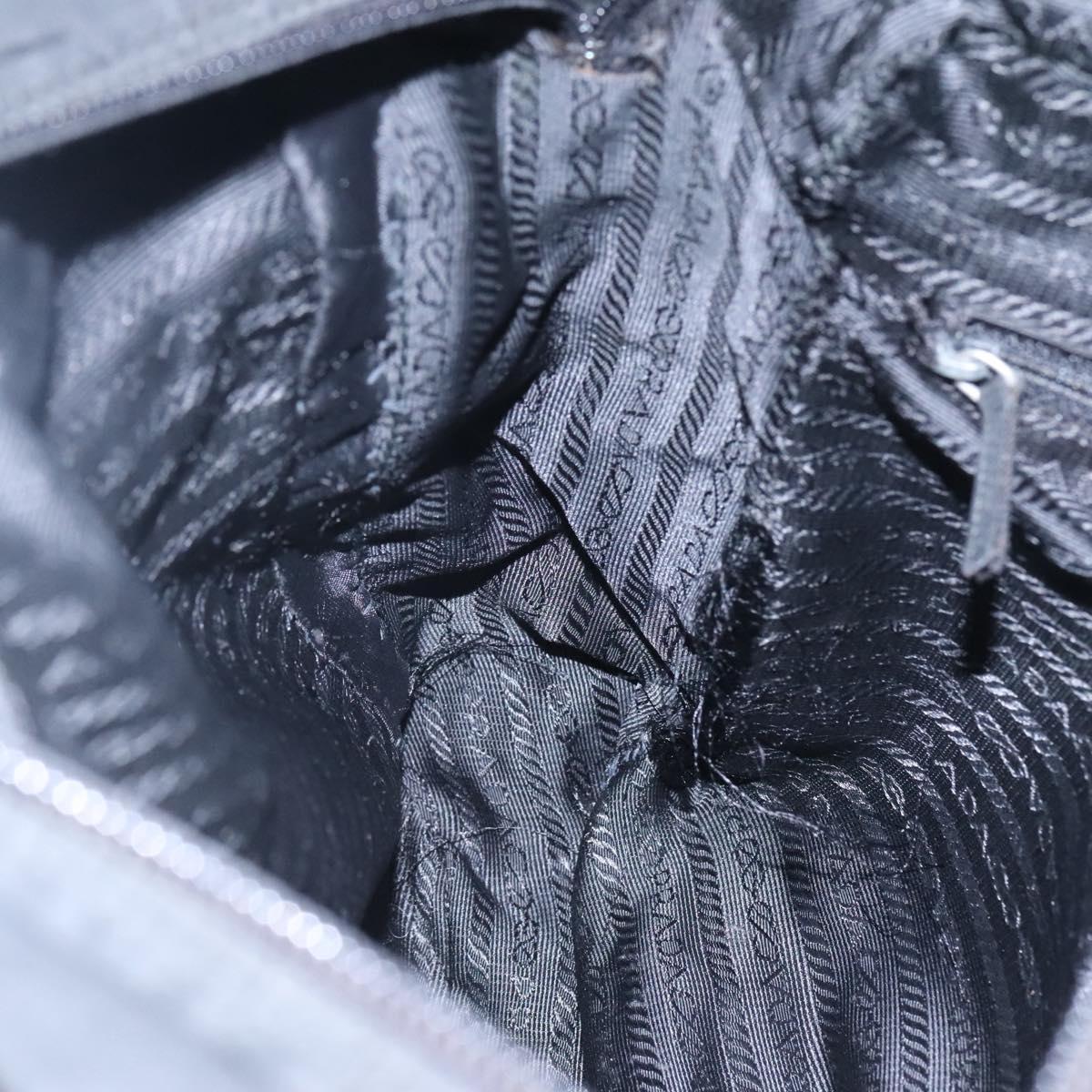 PRADA Shoulder Bag Nylon Black Auth 106791