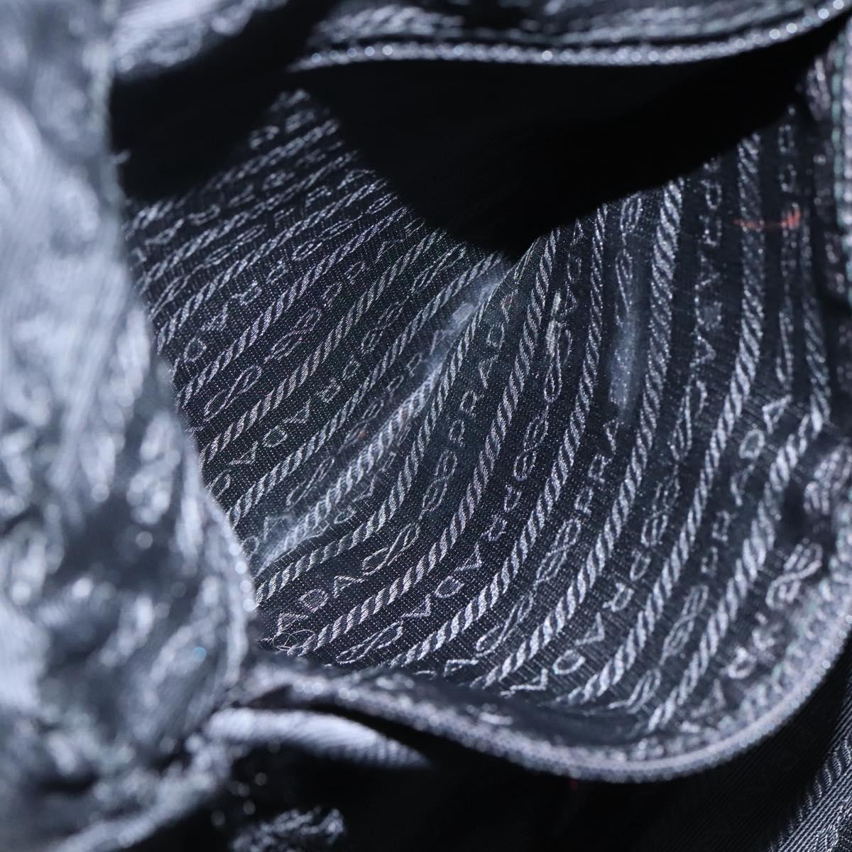 PRADA Shoulder Bag Nylon Black Auth 106791