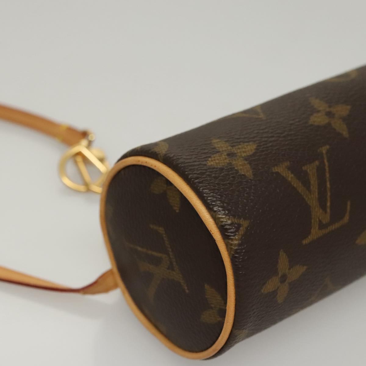 LOUIS VUITTON Monogram Papillon Pouch LV Auth 106793