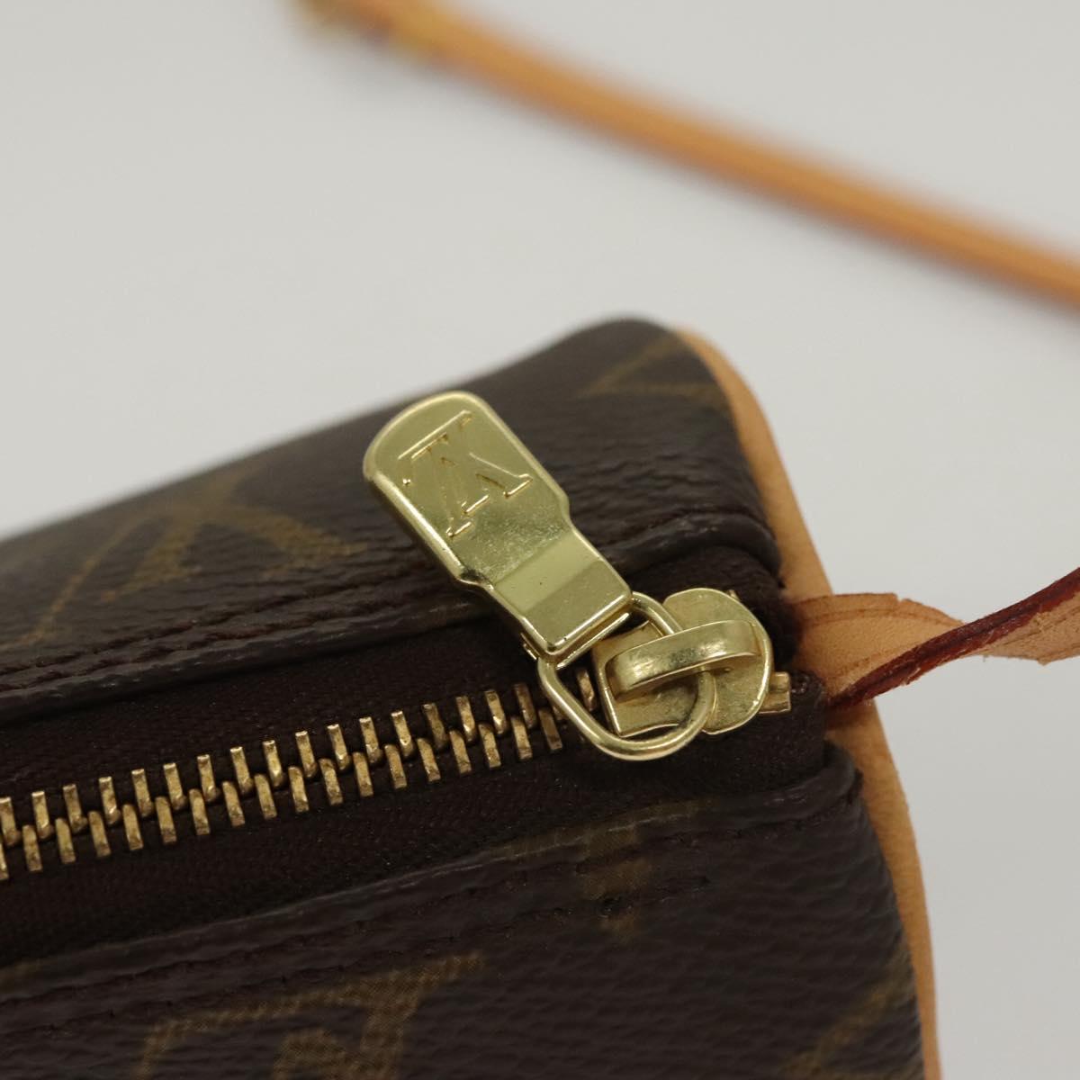 LOUIS VUITTON Monogram Papillon Pouch LV Auth 106793