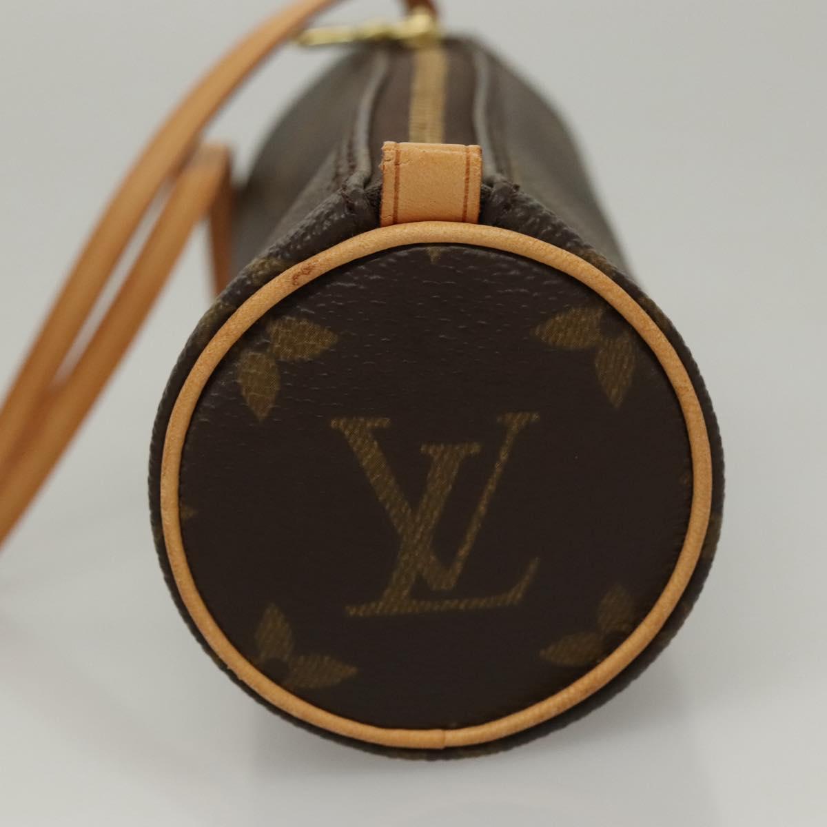 LOUIS VUITTON Monogram Papillon Pouch LV Auth 106793