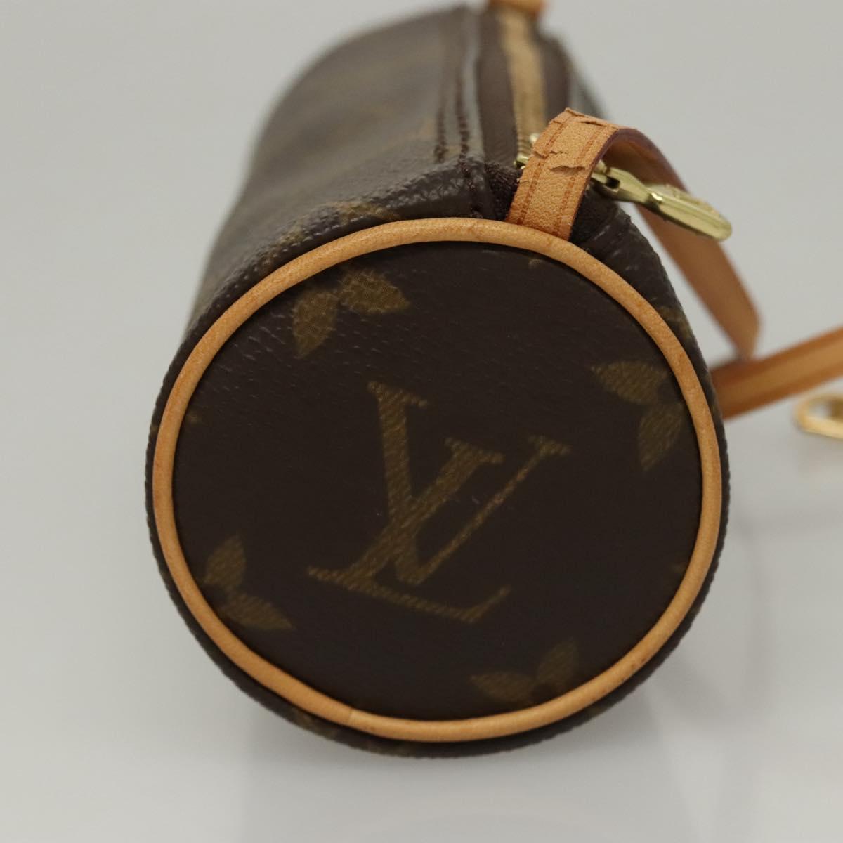 LOUIS VUITTON Monogram Papillon Pouch LV Auth 106793